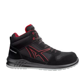 Chaussures de sécurité Clifton mid S3 Noir/Rouge - Albatros