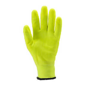 Eurowinter F100 13G Nylon-Handschuhe mit gelbem Nitrilschaum - Coverguard