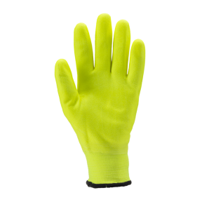 Eurowinter F100 13G Nylon-Handschuhe mit gelbem Nitrilschaum - Coverguard