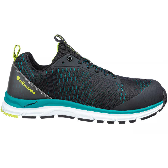 Chaussures de sécurité AER55 Impulse low S1P ESD HRO SRA noir et bleu - Albatros