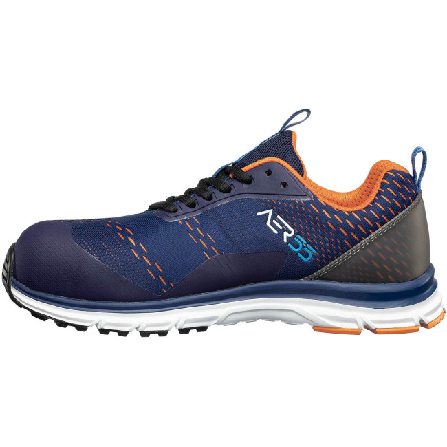 Sicherheitsschuhe AER55 Impulse low S1P ESD HRO SRA blau und orange - Albatros