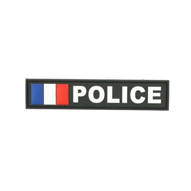 Opaska Patro Police z francuską flagą Czarna - DMB Products