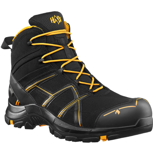 Buty bezpieczeństwa Black Eagle Safety 40.1 mid S3 czarne i pomarańczowe - Haix