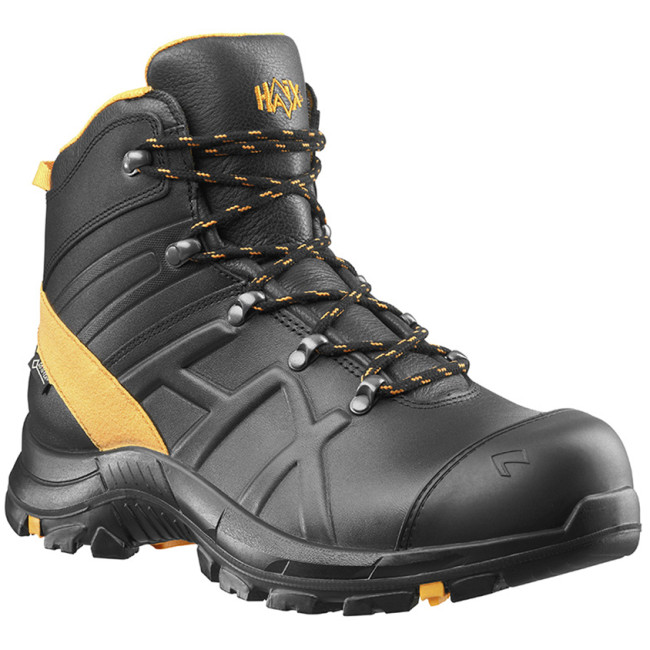 Black Eagle Safety 54 Mid S3 Sicherheitsschuhe schwarz und orange - Haix