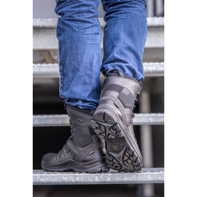 Buty robocze Black Eagle Tactical 2.0 GTX high O2 czarne - Haix