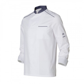 Veste de cuisine homme Néospirit Blanche et Denim - Molinel