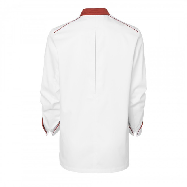 Veste de cuisine femme Néospirit Blanche et Terracotta - Molinel