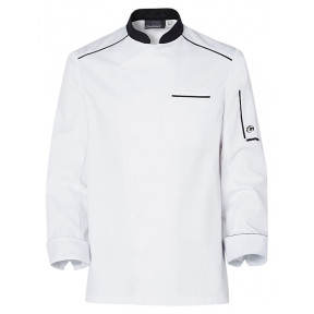 Veste de cuisine homme Néospirit Blanc et Noir - Molinel