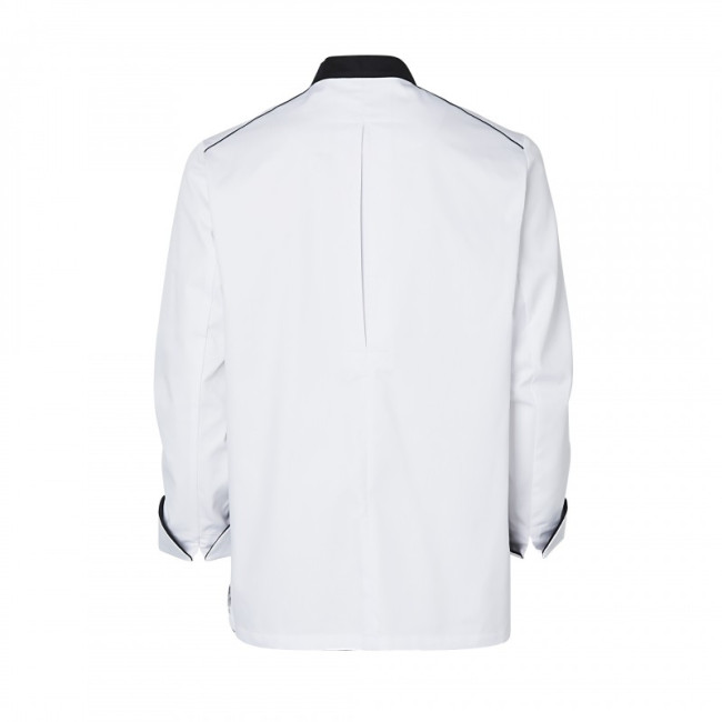 Veste de cuisine homme Néospirit Blanc et Noir - Molinel