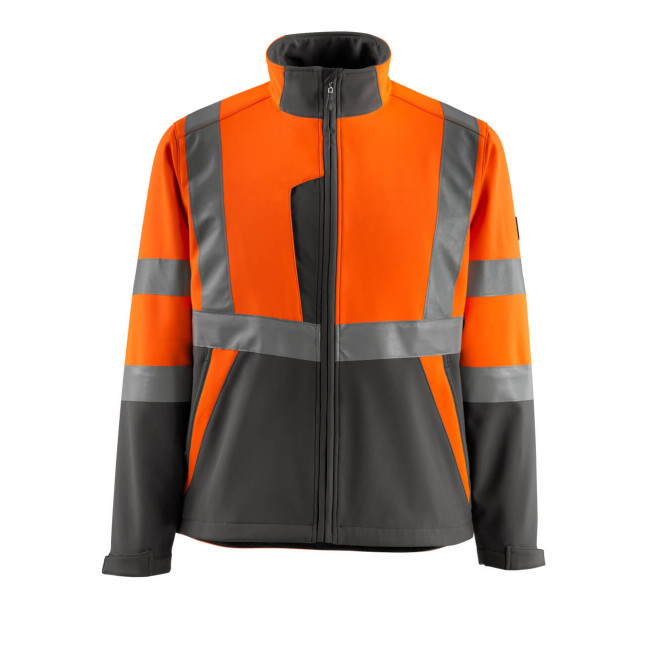 Kurtka softshell SAFE LIGHT HV Pomarańczowa/Antracytowa - Mascot
