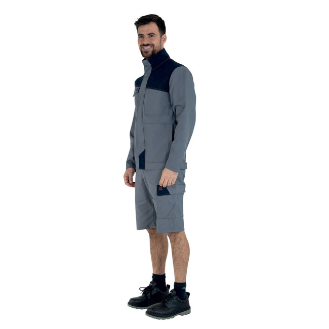 Arbeitsjacke Mineral Granat grau / Marine - Lafont