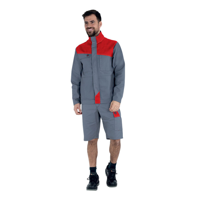 Arbeitsjacke Mineral Grey / Red - Lafont