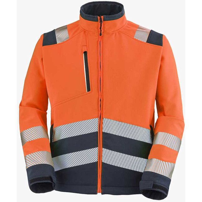 Fluororange und marineblau Tatras Softshell-Jacke - Lafont