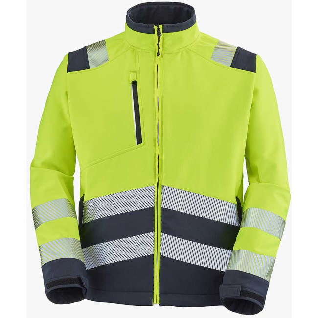 Kamizelka softshell Tatras żółta fluorescencyjna i granatowa - Lafont
