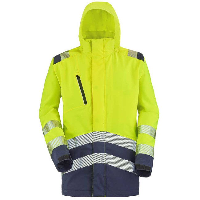 Gefütterter Parka Erwin neongelb und marineblau - Lafont