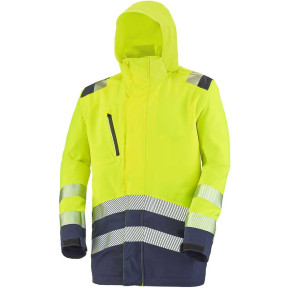 Verstärkte Parka Erwin in Neongelb und Marineblau - Lafont