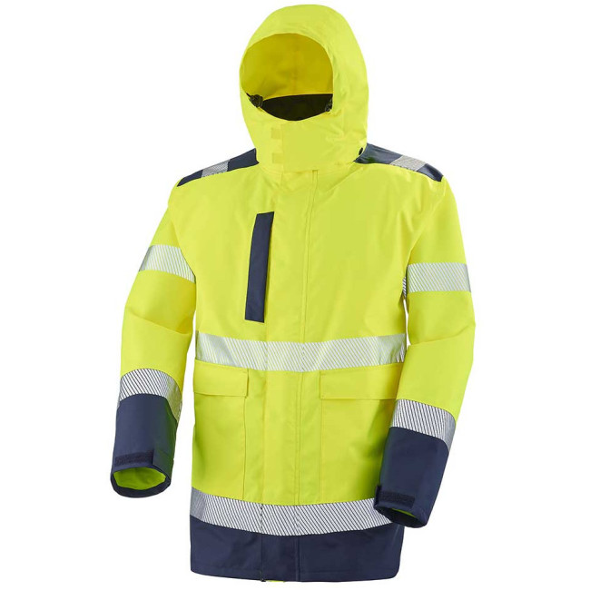 4-in-1 Parka Matra geel fluor en marineblauw - Lafont