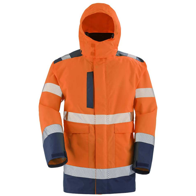 Parka 4 en 1 Matra orange fluo et marine - Lafont