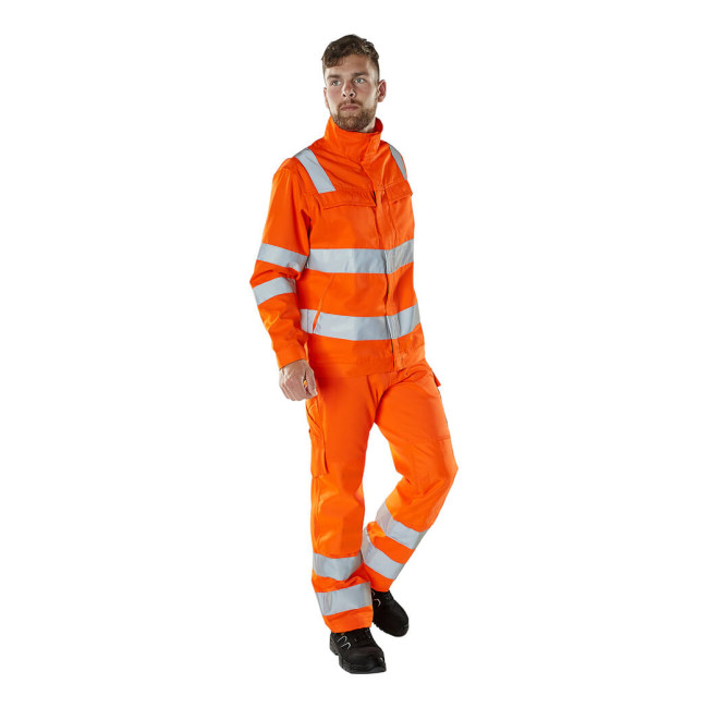 Broek met kniebeschermers zakken GERALDTON Oranje - Mascot