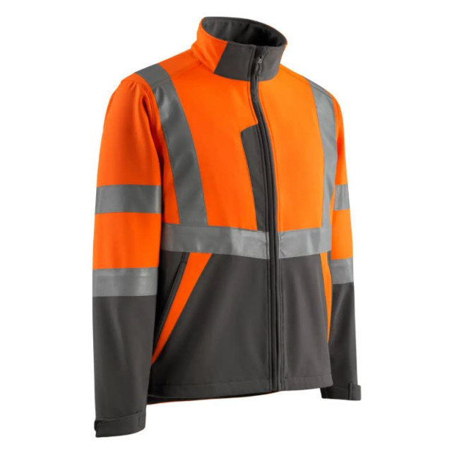 Softshell jas KIAMA HV Oranje/Antraciet - Mascot