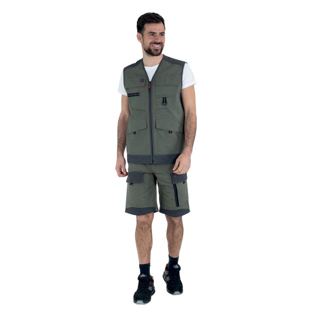 Gilet de travail Trowel Kaki / Charcoal - Lafont