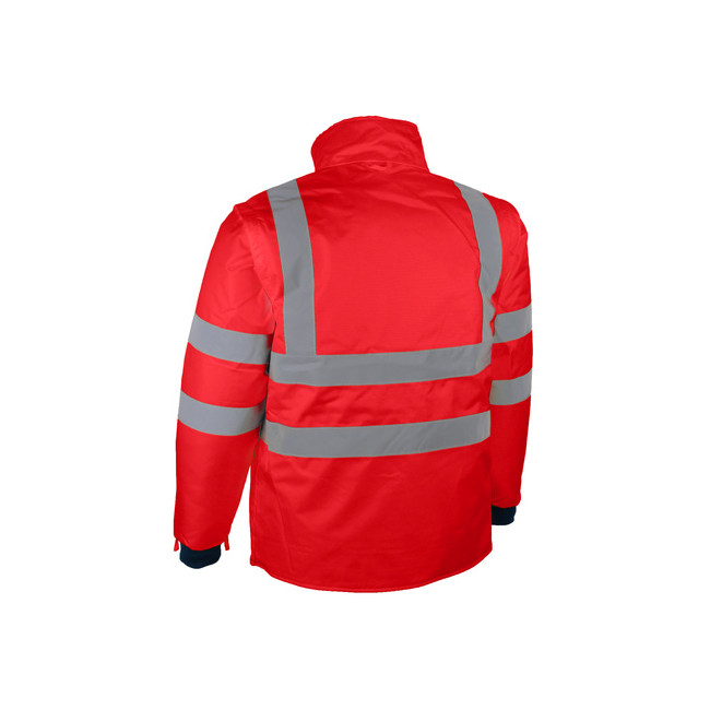 4-in-1 Warnschutzparka rot - Singer Safety