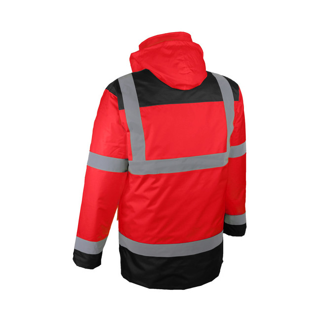4-in-1 Warnschutz-Parka rot - Singer Safety