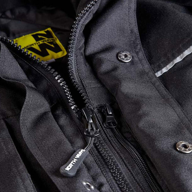 Waterdichte werkjas Mermoz Zwart - North Ways