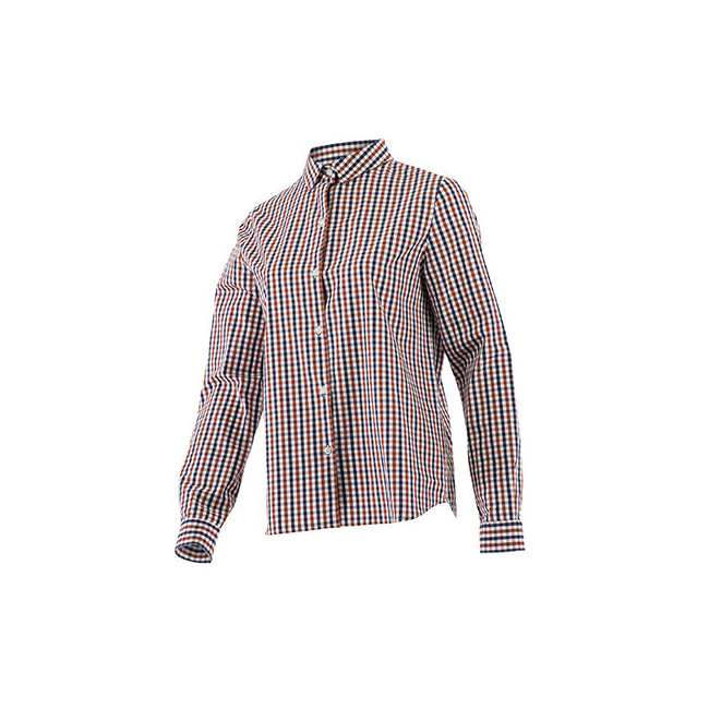 Belleville Bluse kariert Marine / Rot - Lafont