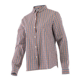 Belleville Bluse kariert Marine / Rot - Lafont