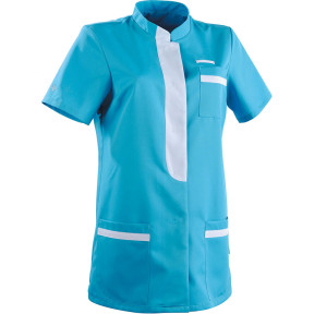 Damentunika Kim in Blau und Weiß mit tailliertem Schnitt - Lafont