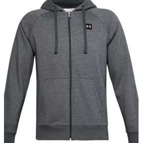 Under Armour Rival Fleece Full Zip Kapuzenpullover Grau
