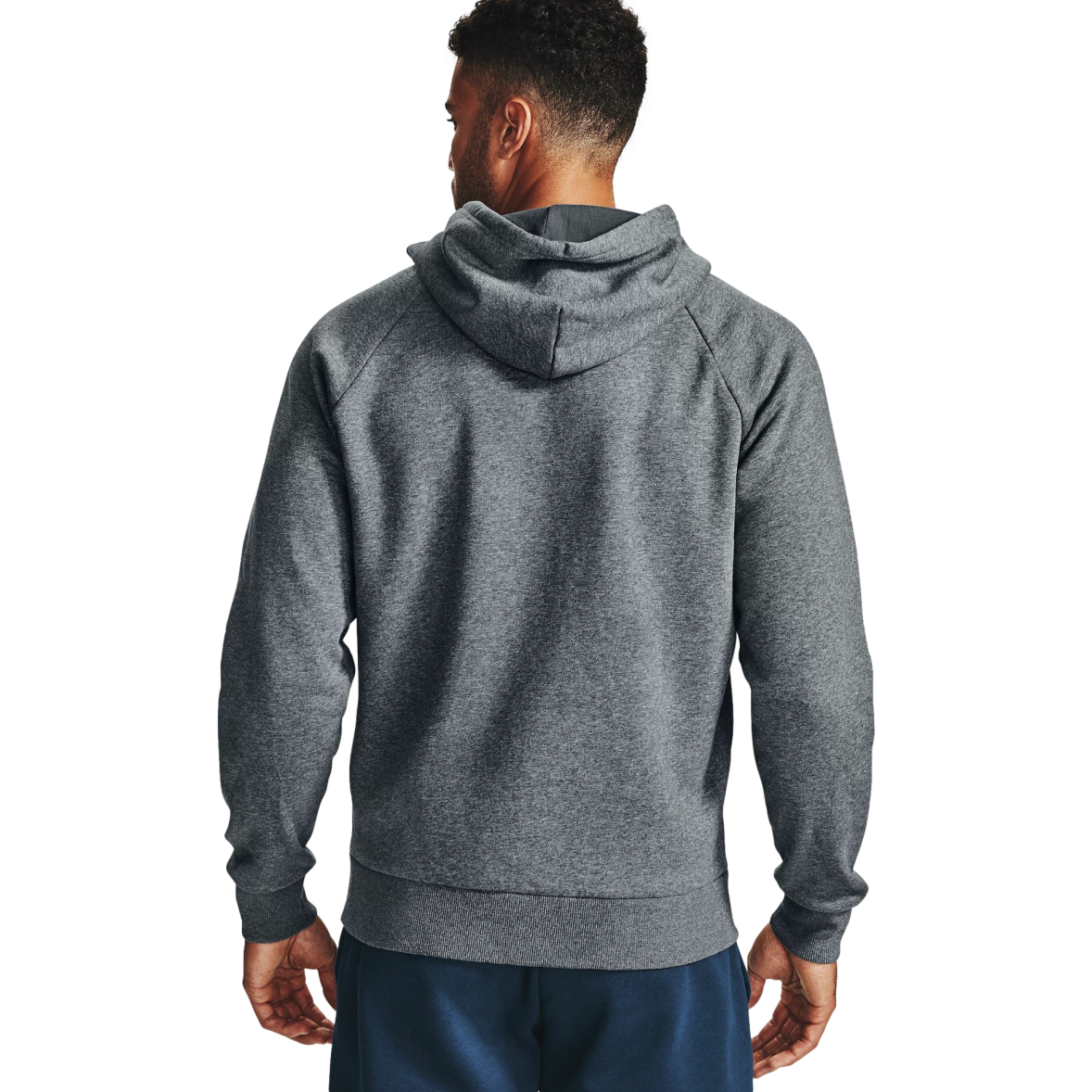 Felpa con cappuccio Rival Fleece Full Zip Grigia Under Armour