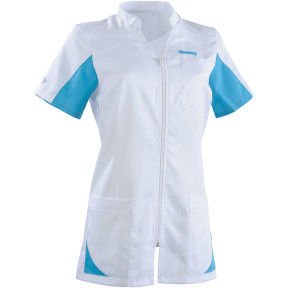 Tunique coupe cintrée Sandrine blanc et bleu - Lafont