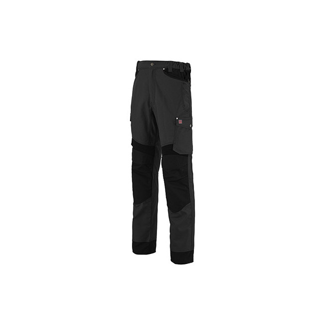 PANTALON H POCHES TAILLE VOLANTES ROTOR NOIR - Lafont
