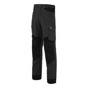 PANTALON H POCHES TAILLE VOLANTES ROTOR NOIR - Lafont