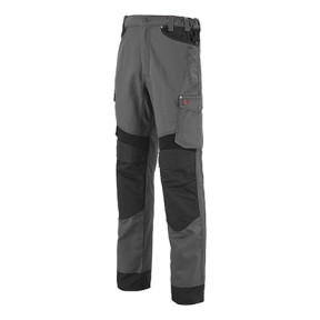 PANTALON H POCHES TAILLE VOLANTES ROTOR ACIER / NOIR - Lafont