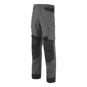 PANTALON H POCHES TAILLE VOLANTES ROTOR ACIER / NOIR - Lafont