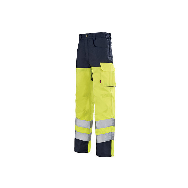 Hochsichtbare Hose Iris (EJ 82) gelb und marineblau - Lafont