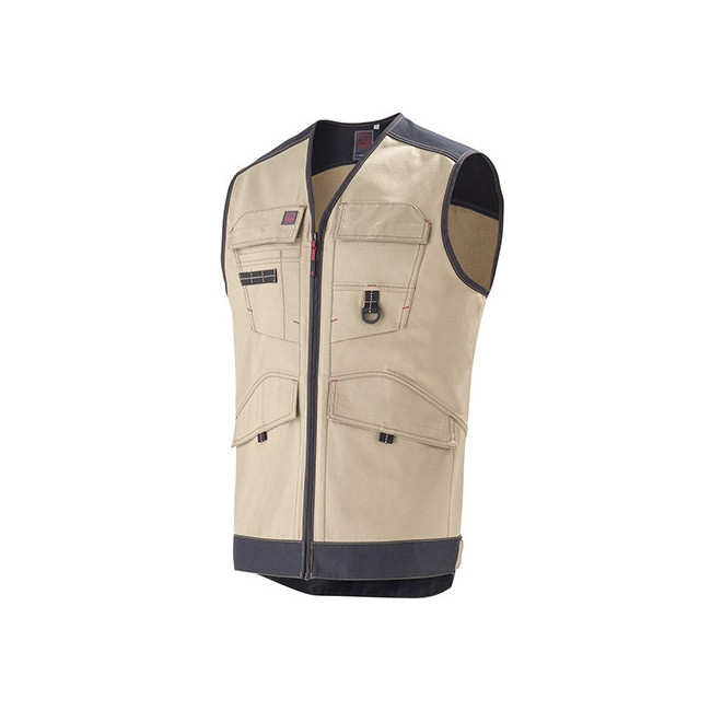Gilet de travail Trowel Beige / Noir - Lafont