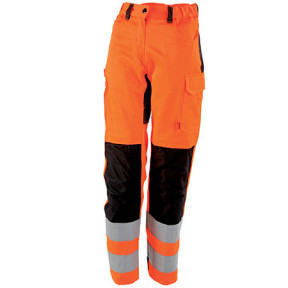 Pantalon de travail femme Tara HV Orange / Noir - Lafont