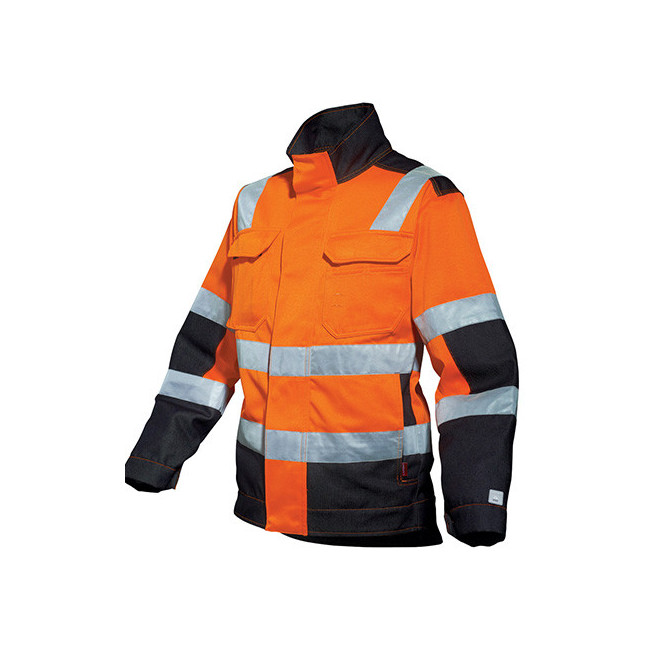 Arbeitsjacke Lux HV Orange / Schwarz - Lafont