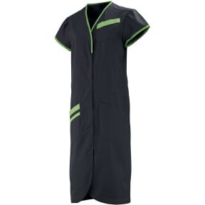 Blouse manches courtes Daphnée gris et vert - Lafont