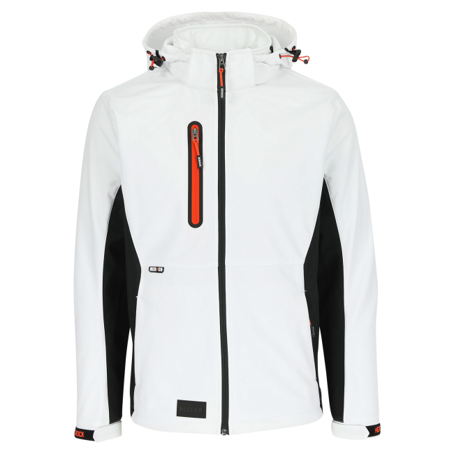 TRYSTAN Softshell-Jacke mit Kapuze Weiß - Herock