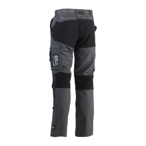 Pantalon de travail multipoches HECTOR Anthracite/Noir - Herock