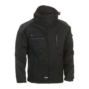 Wasserdichte Arbeitsjacke mit vielen Taschen PERSIA Schwarz - Herock