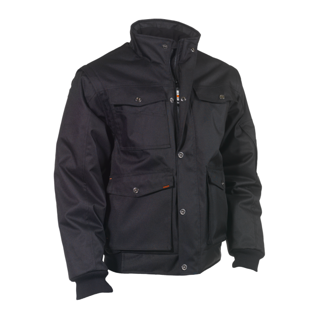 Veste de travail manches amovibles Balder Noir - Herock