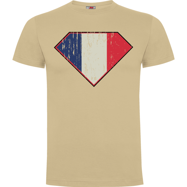 T-Shirt Sand Superfrench - Army Design by Summit Outdoor