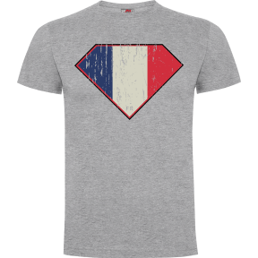 Tee-shirt Superfrench Gris Chiné - Army Design by Summit Outdoor