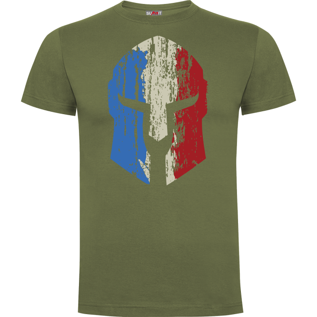 Grünes Spartan Tricolore T-Shirt - Army Design by Summit Outdoor
